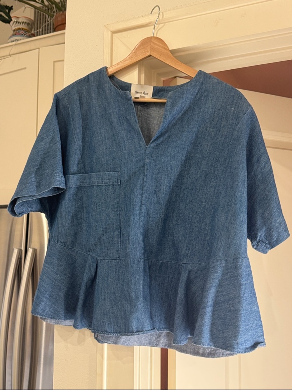 Steven Alan Light Blue Top